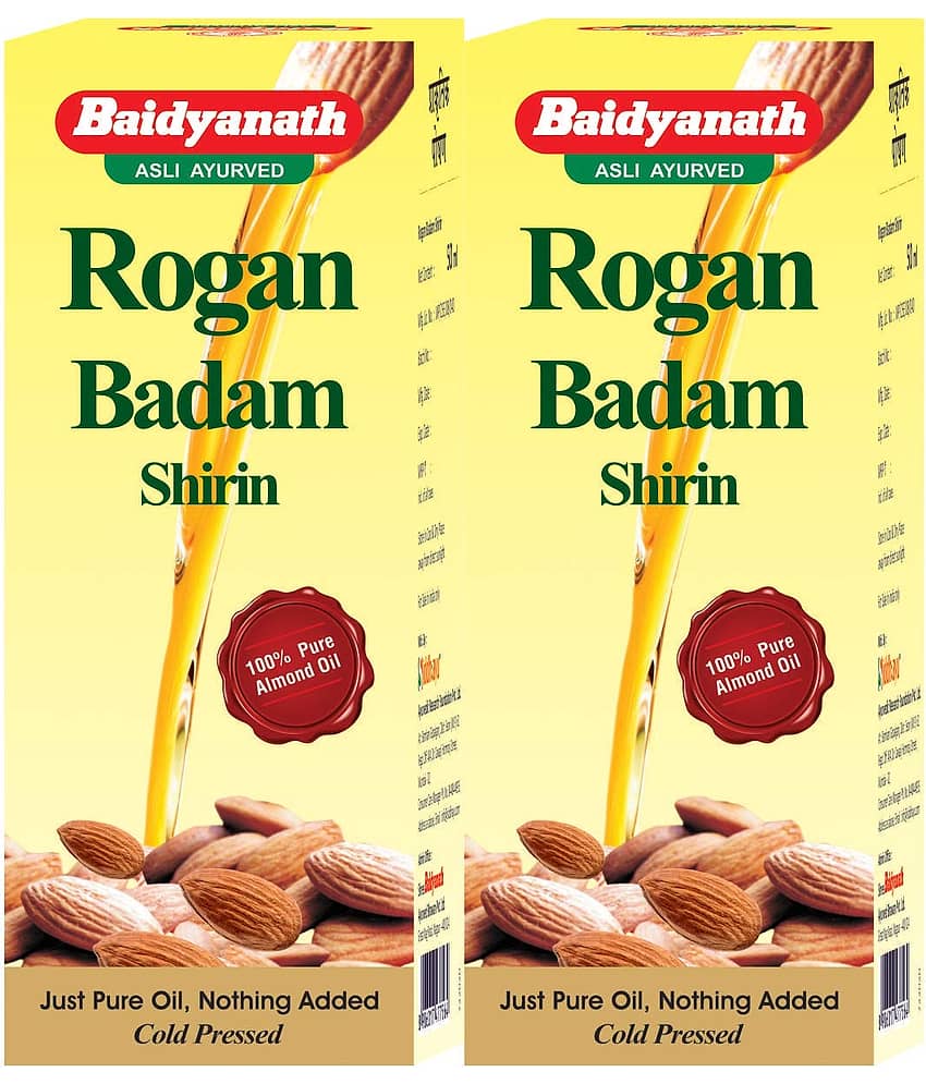 Baidyanath Rogan Badam Oil Almond Oil 25 Ml (Pack of 2)