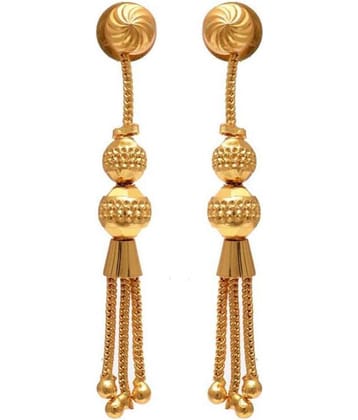 Mohit Jewellers - Yellow Drop Earrings ( Pack of 1 )