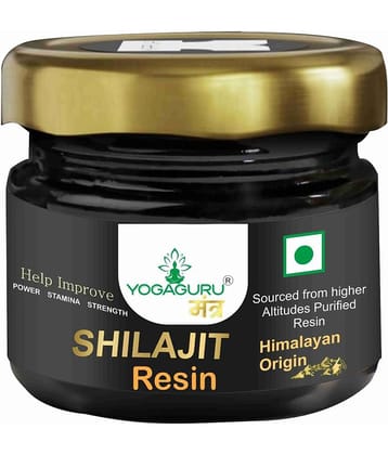 YOGAGURU MANTR Shilajit Resin|Rich in Fulvic Acid|For Strength, Power & Stamina (20g)