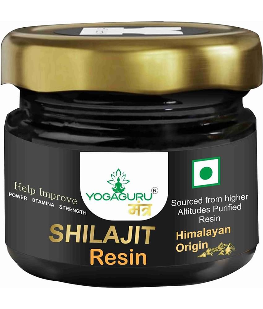 YOGAGURU MANTR Shilajit Resin|Rich in Fulvic Acid|For Strength, Power & Stamina (20g)