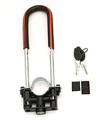 Motoway Bike Front Shocker Lock Wheel Lock for Bajaj Pulsar 150 DTS-i