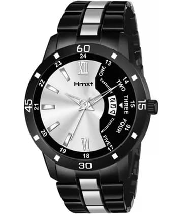 HMXT Silver Stainless Steel Analog Men's Watch