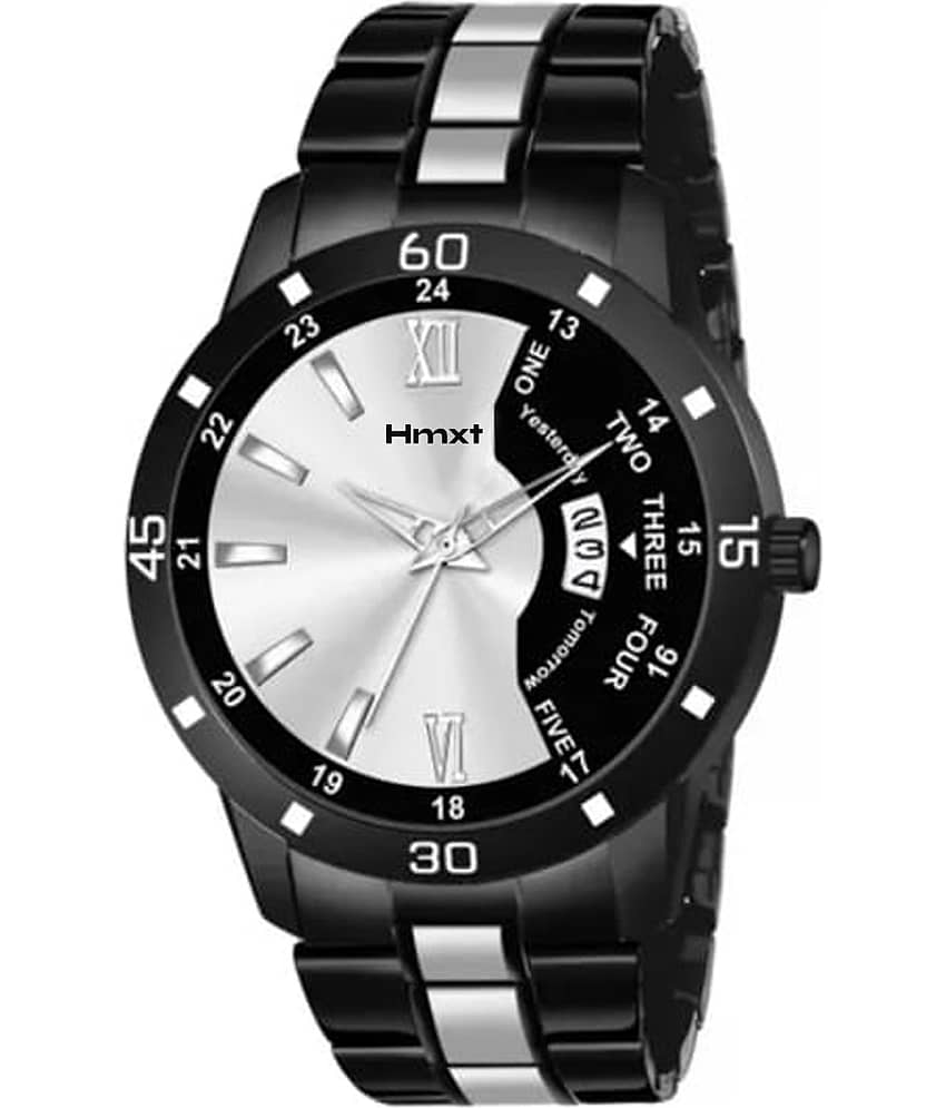 HMXT Silver Stainless Steel Analog Men's Watch