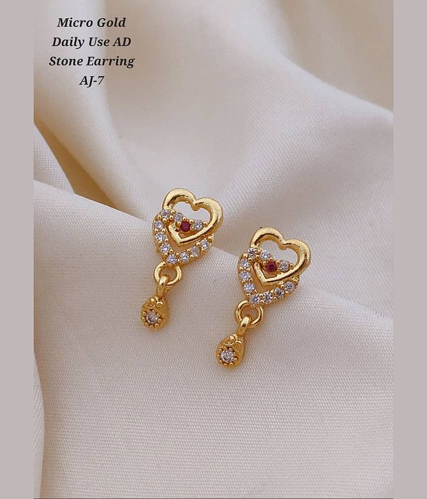 Shivay Fashion Gold Jhumki Earrings ( Pack of 1 )