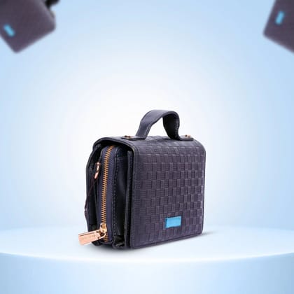 Stand out with this Super Embossed Bricks Print Leather Bag Handbag for Women