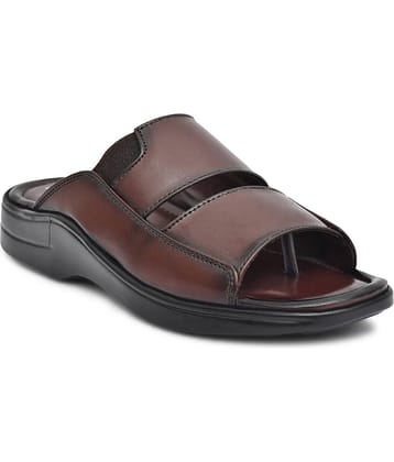 IVRAH - Brown Men's Leather Slipper