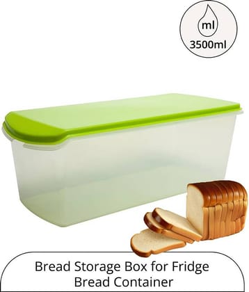 Generic - Bread Box Container Plastic Red Food Container ( Set of 1 )
