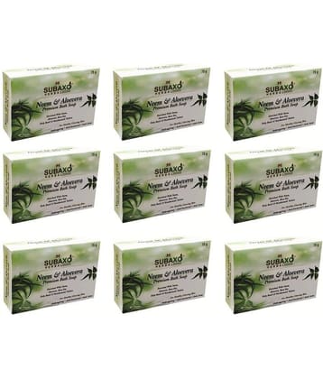 Subaxo - Antibacterial Bathing Bar for Combination Skin ( Pack of 9 )