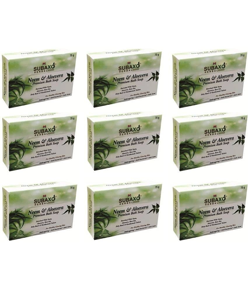 Subaxo - Antibacterial Bathing Bar for Combination Skin ( Pack of 9 )