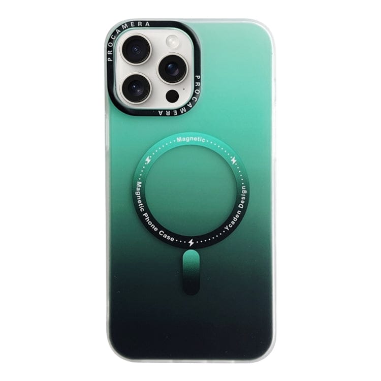 iPhone Series Gradient PC Hybrid TPU MagSafe Case-iPhone 13 Pro Max / Green