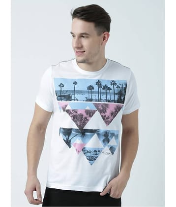 Huetrap Pack of 1 Cotton Regular Fit Men's T-Shirt ( White )