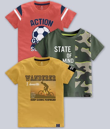 CODEZ Pack of 1 Boys Cotton Blend Polo T-Shirt ( Multicolor )