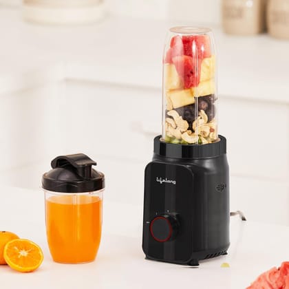 Lifelong Nutri for Smoothies and Juices 500 Watts with 2 Jars - 100% Copper Motor Mixer Grinder, Blender & Smoothie Maker for Kitchen - Blender for Fruits & Vegetables - Stainless Steel Blades Lifelong Nutri for Smoothies and Juices 500 Watts with 2 Jars