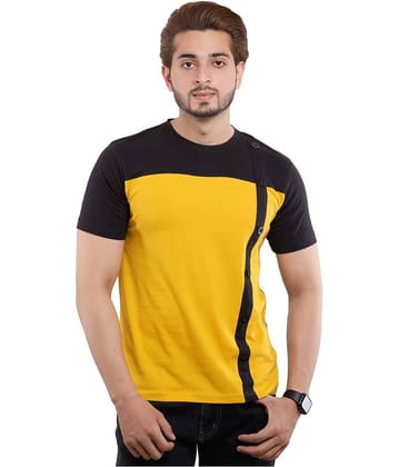 OXRYZER - Mustard Cotton Regular Fit Men's T-Shirt ( Pack of 1 )