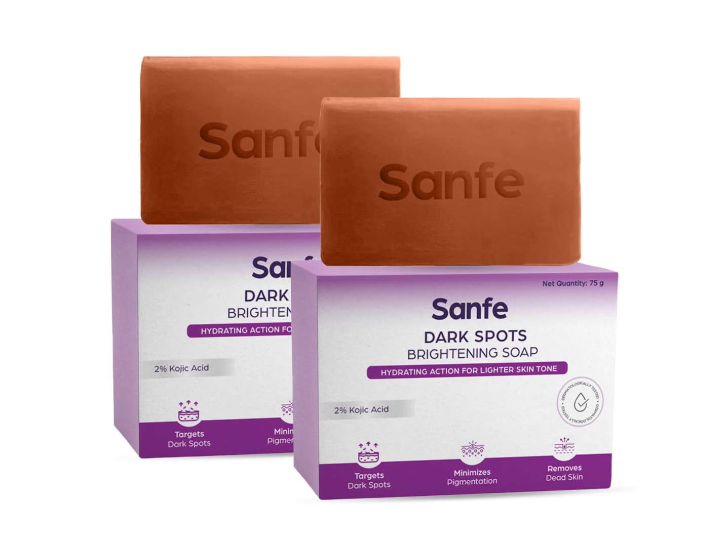 Sanfe Dark Spots Brightening Syndet Soap - Pack of 3