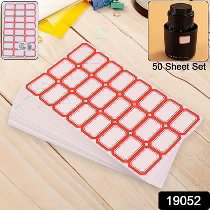Multipurpose Writable Blank Label Sticker Sheets (50 Sheet)
