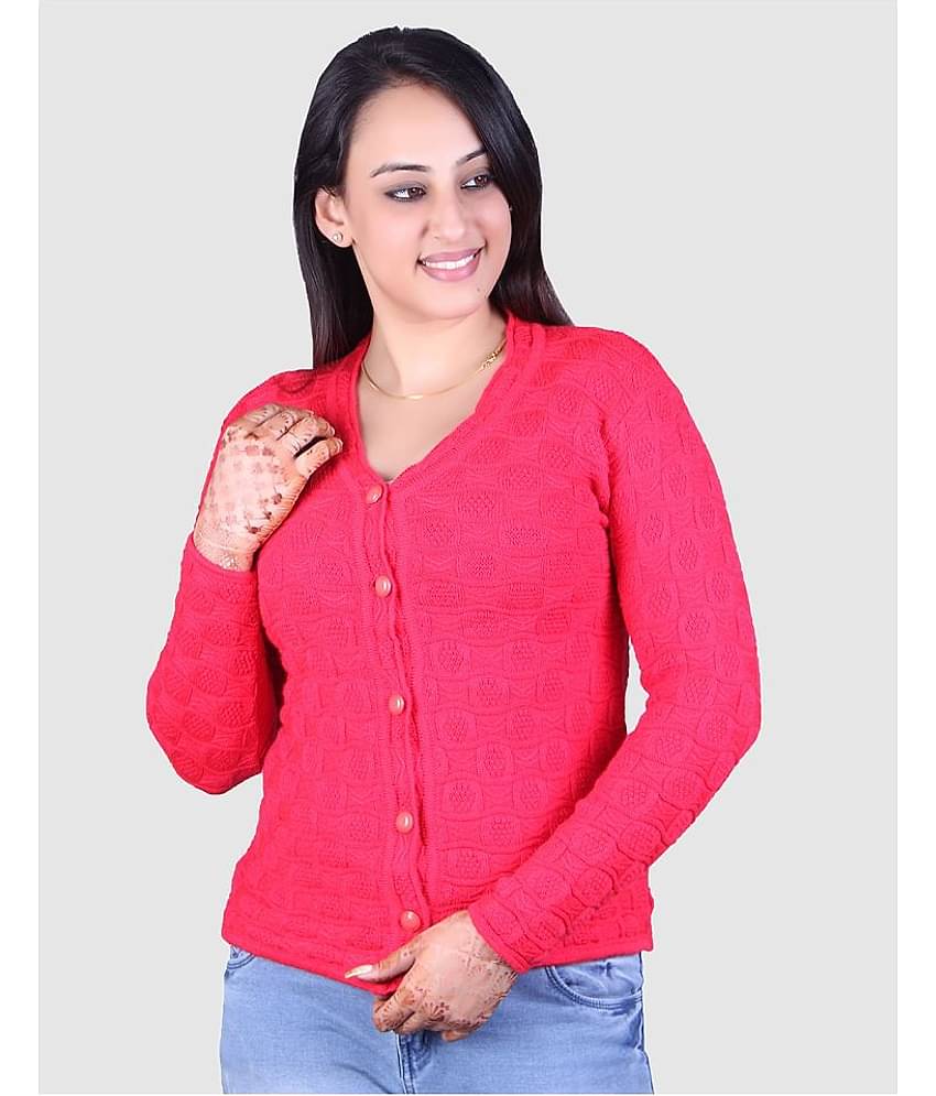 Ogarti Acrylic Pink Pullovers