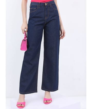 Ketch - Blue Cotton Blend Flared Women's Jeans ( Pack of 1 )