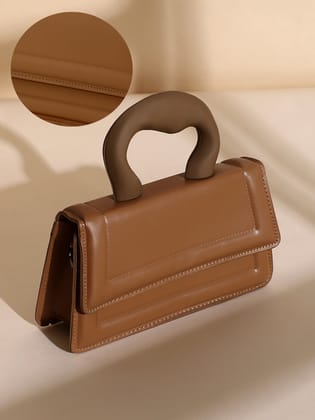 The Caldera Frost Hand Bag - Brown-Handbag