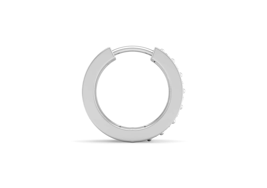 Two Line Boxed Hoop Earring For Men (1 Pc Only)