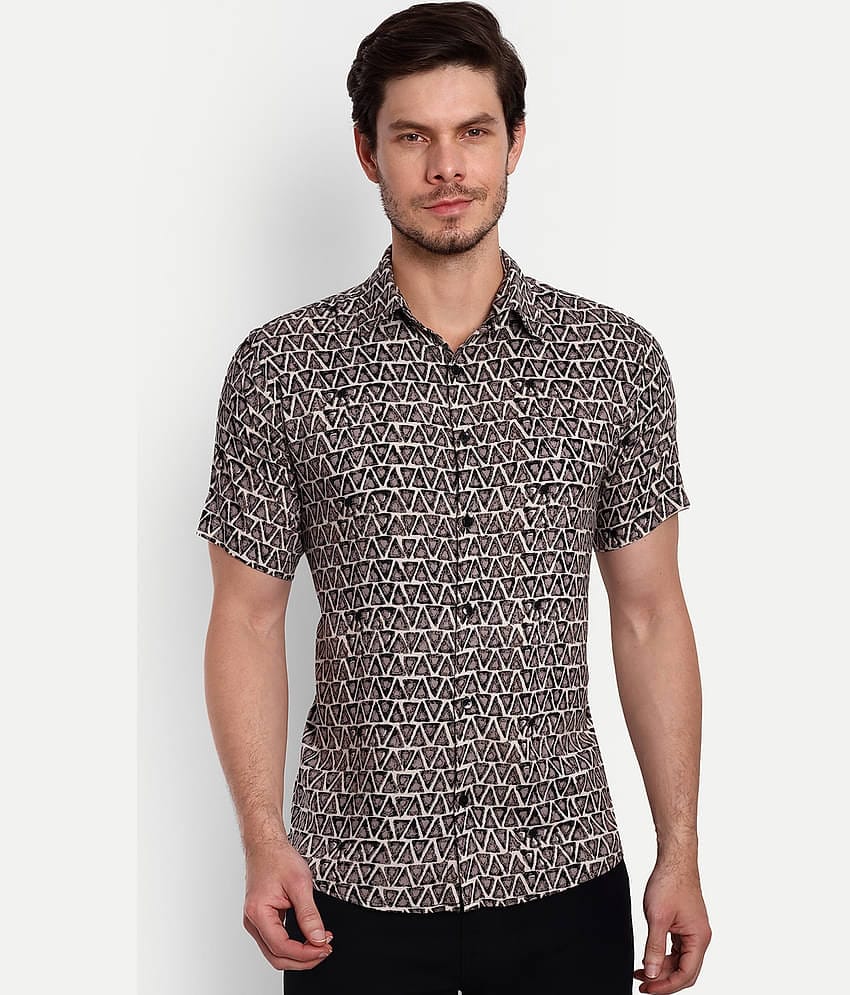 TrendiVastra - Black Viscose Regular Fit Men's Casual Shirt ( Pack of 1 )