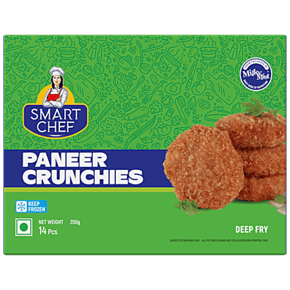 Milky Mist Paneer Crunchies - Soft, Sponge, Rich In Protein, 200 g (14 pcs)