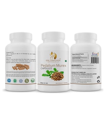 GOLDENACACIA HERRBALS Pedalium Murex 500mg 120 Capsule 1 no.s