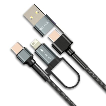 Rock Music DC-592 4-in-1 Data Cable-Black