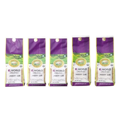 Elworld Agro & Organic Food Products Jaggery Cubes 500g