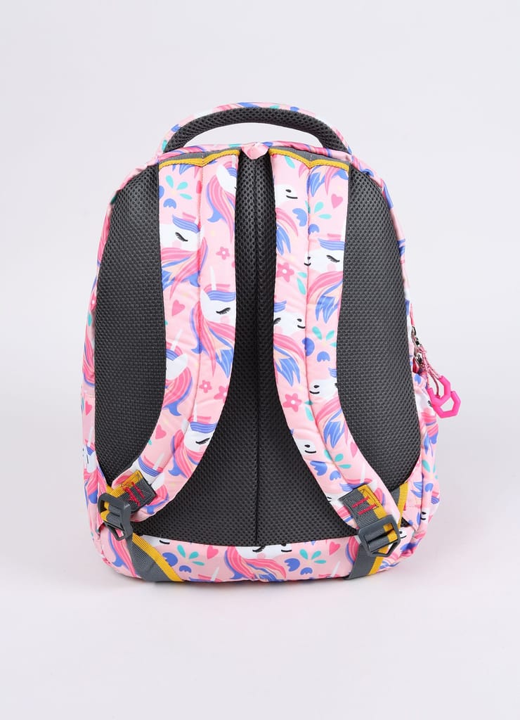 PB Pearlbags Sigma 13L Printed Backpack , 3 Compartments, Bottle Holder, Organizer, Premium Fabric, Water Resistant Anti Theft , School Bag for Boys and Girls