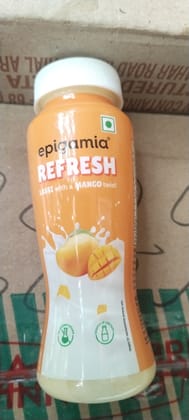 Epigamia Refresh lassi with mango twist 