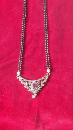 Elegant Black Beads Mangalsutra Set