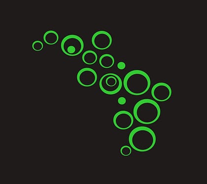 DreamKraft Glow in Dark Radium Wall Sticker for Home Decor(Green, 48 cm X 43 cm)
