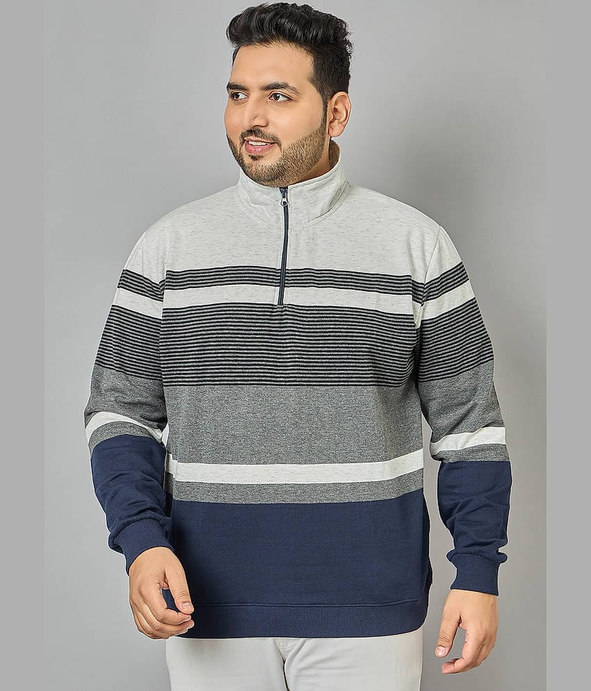 AUSTIVO Cotton Blend High Neck Men's Sweatshirt - Multicolor ( Pack of 1 )