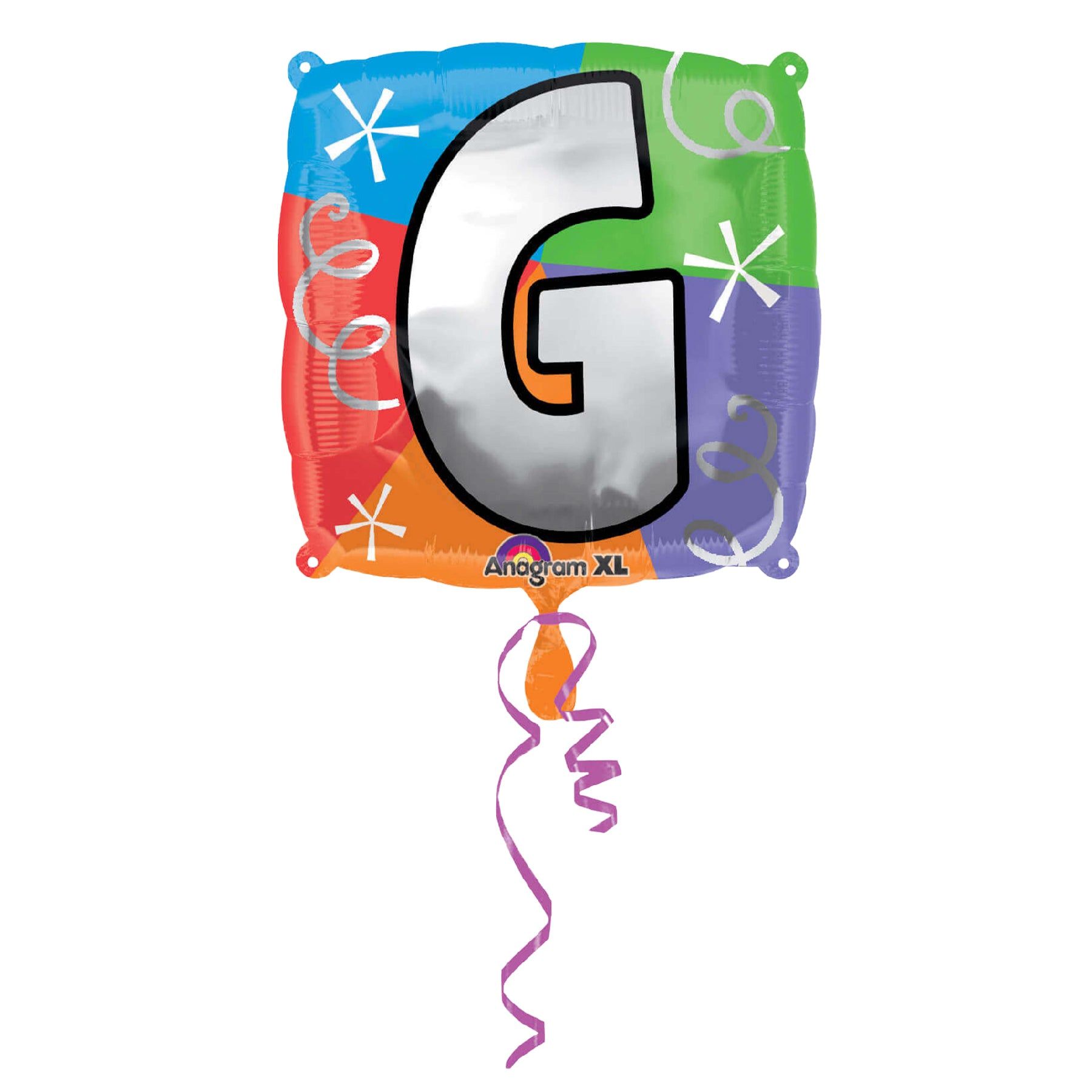 Letter G Quad Shaped Balloon - Helium Quality - 18 inches - 1PC