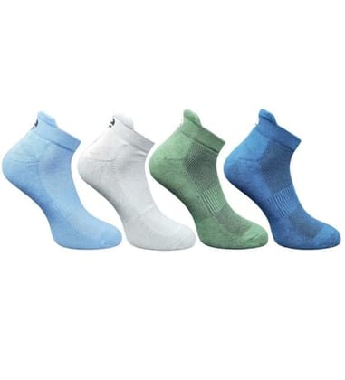 4_Pair Set Unisex Casual Cotton Printed Ankle Length Socks (Multicolor)-PID63439