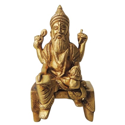 Brass Showpiece Vishwakarma Statue, Height : 4 Inch (BSMAS957 C)