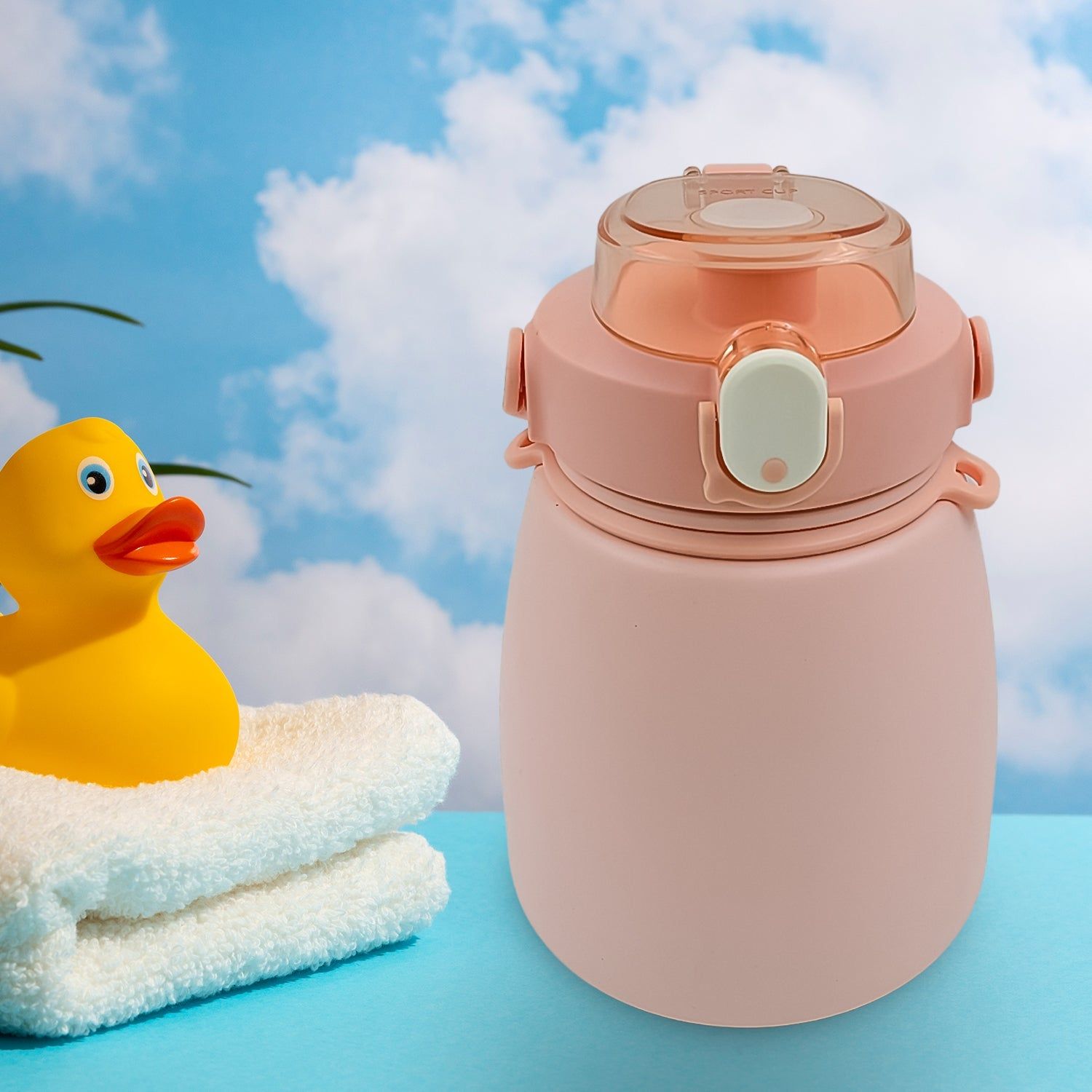 Stainless Steel Mug / Bottle Vacuum Insulated Cup with Handle & Strap, Tumbler (1000 ML)