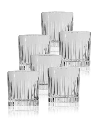 TIMELESS CRYSTAL WHISKEY GLASS - ITALIAN CRYSTAL-Set Of 6