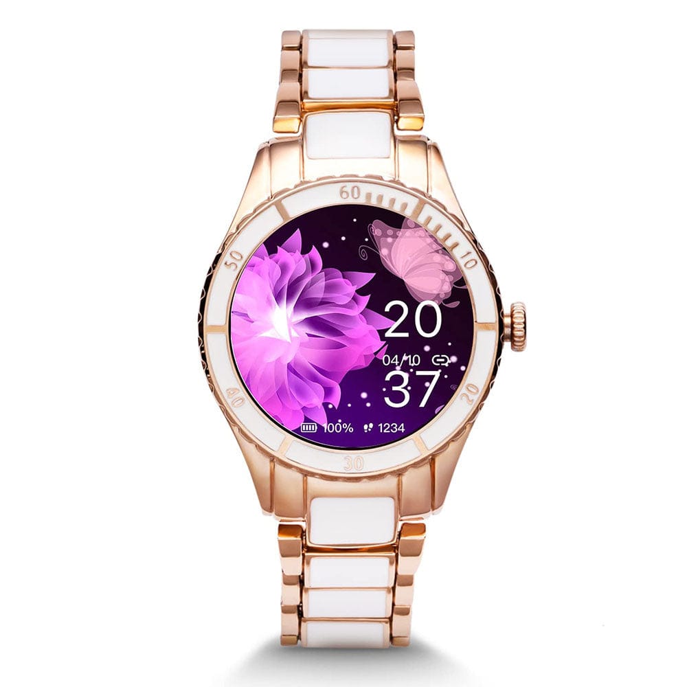 Vibez by Lifelong VBSWW810 Cacia BT Calling Women Smartwatch White
