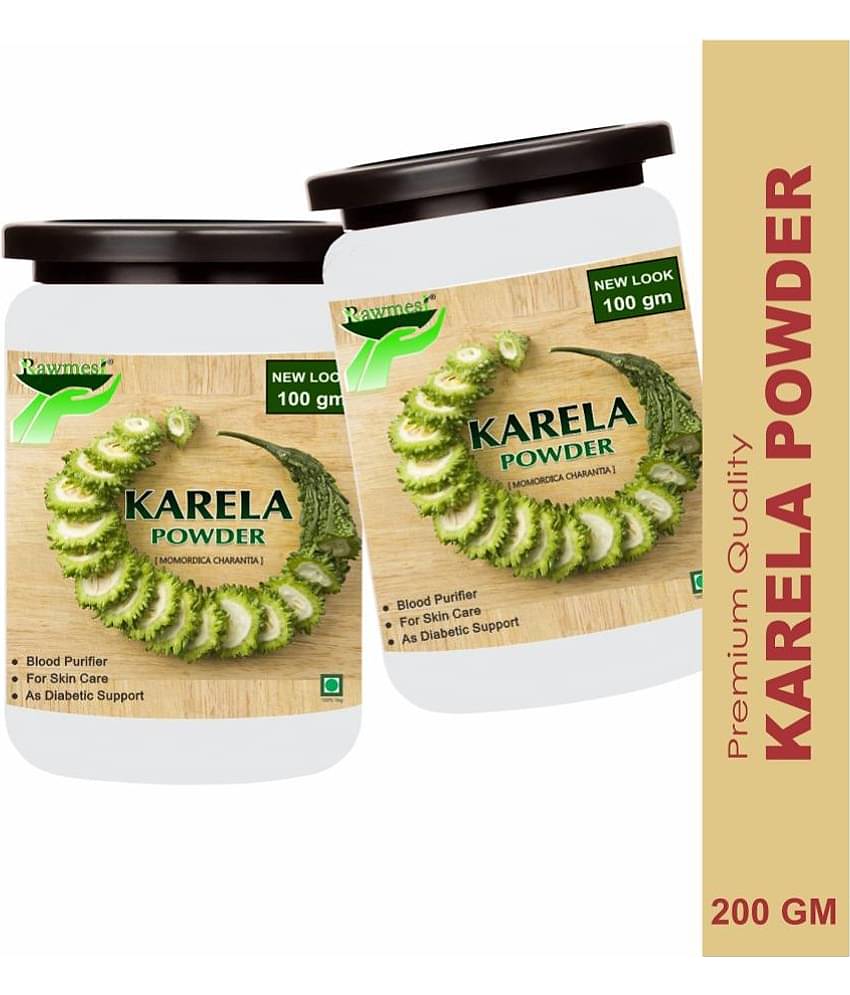 Rawmest 100% Karela ( Bitter Gourd) For Diabetic Powder 200 Gm Pack of 2