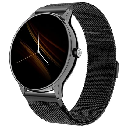 Noise Twist Go Round dial Smartwatch with BT Calling, 1.39" Display, Metal Build, 100+ Watch Faces, IP68, Sleep Tracking, 100+ Sports Modes, 24/7 Heart Rate Monitoring (Black Link) Noise Twist Go Round dial Smartwatch with BT Calling, 1.39" Display, Meta