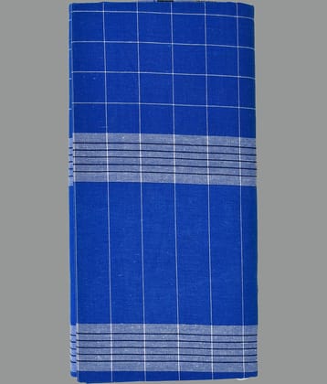 Shyam Handloom Cotton Men's Lungi Blue ( Pack of 1 )