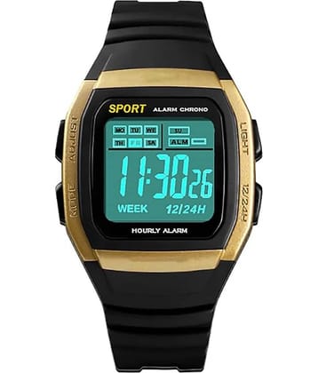 Svats Black Plastic Digital Men's Watch