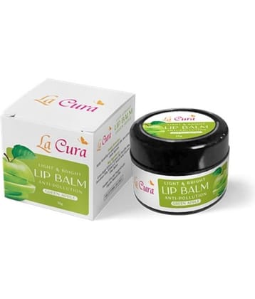 La Cura Light & Bright Paraben Free Lip Balm(Apple green Flavour)