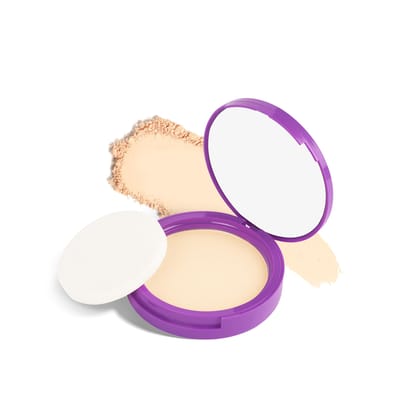 SUGAR POP Longwear Compact with Castor Oil & Vitamin E | PressedSetting Powder with UV Protection | Matte & Long Lasting | 9gm - 04 Pearl SUGAR POP Longwear Compact with Castor Oil & Vitamin E | PressedSetting Powder with UV Protection | Matte & Long Las