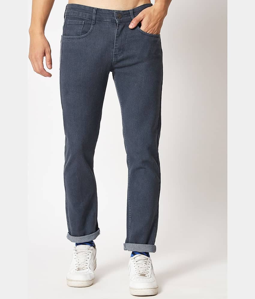 RAGZO - Grey Denim Slim Fit Men's Jeans ( Pack of 1 )