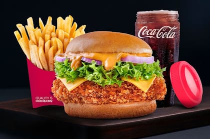 Spicy Chicken Burger Combo
