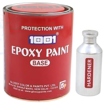 Heavy-Build Epoxy Paint for Tanks, Machinery, Kitchen, Garage Floor, Labs, Hospitals, Cemented Surfaces & More | Superior Glossy Finish – Pebble Grey (1 L)