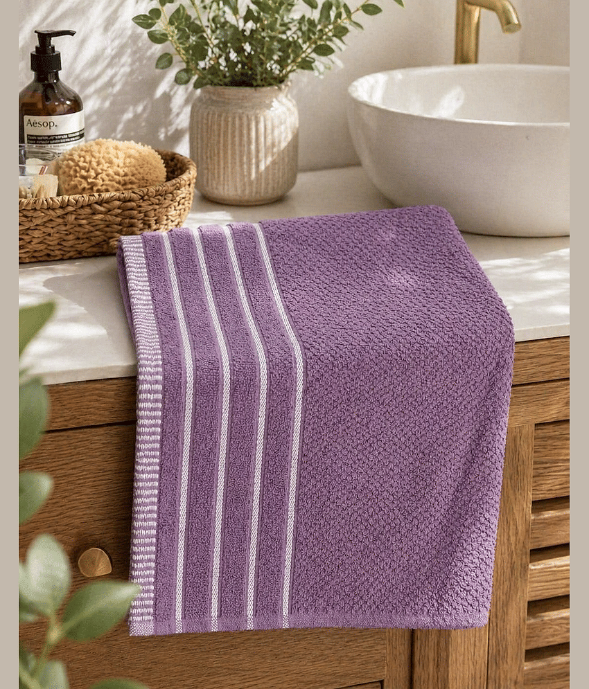 Satisfyn Pack of 1 Cotton 475 -GSM Bath Towel ( Navy Blue )